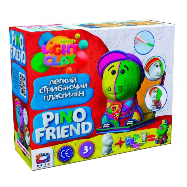 Set de creatie cu argila usoara Pino Friend Rokki, +3 ani, Okto