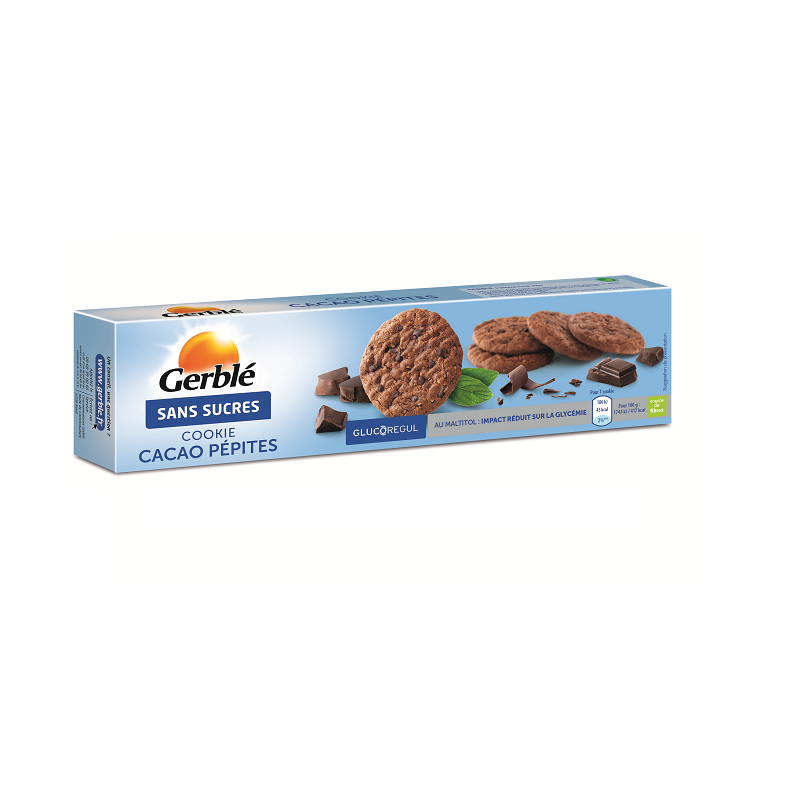 Fursecuri cu ciocolata si cacao, Fara Zahar, 130 gr, Gerble Expert Dietetic