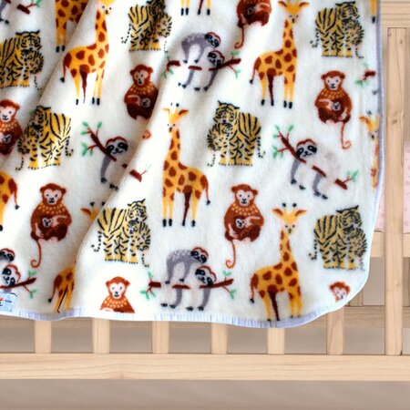 Paturica moale Cozy Fleece, 70 x 90 cm, Girafe, Tuxi Brands 629191