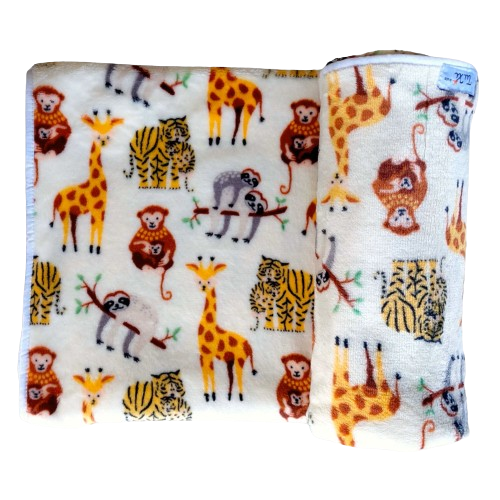 Paturica moale Cozy Fleece, 70 x 90 cm, Girafe, Tuxi Brands