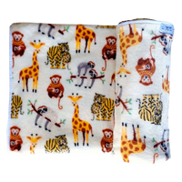 Paturica moale Cozy Fleece, 70 x 90 cm, Girafe, Tuxi Brands