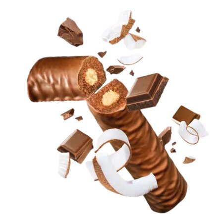 Batoane cu ciocolata si aroma cocos, 2 bucati, Gerlinea 675591