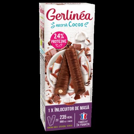 Batoane de ciocolata cu cocos, 62g, Gerlinea