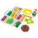 Set plastilina 100% eco si forme de modelaj 10 culori, Okto 489276