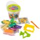 Set plastilina 100% eco si forme de modelaj 10 culori, Okto 489275