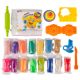 Set plastilina 100% eco si forme de modelaj 15 culori, model 2, Okto 489307