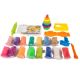 Set plastilina 100% eco si forme de modelaj 15 culori, model 2, Okto 489306