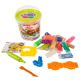 Set plastilina 100% eco si forme de modelaj 15 culori, model 2, Okto 489305