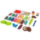 Set plastilina 100% eco si forme de modelaj 15 culori, model 1, Okto 489288