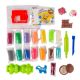 Set plastilina 100% eco si forme de modelaj 15 culori, model 1, Okto 489289