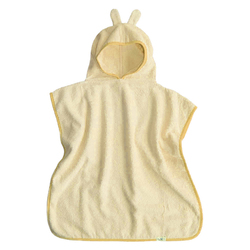 Prosop Poncho cu gluga si urechiuse, Ecru, 2-6 ani, Tuxi Brands