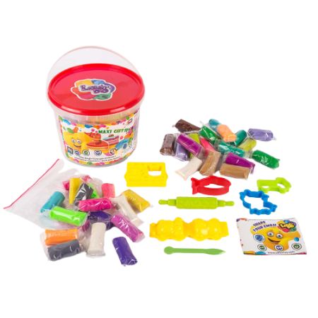 Set plastilina 100% eco si forme de modelaj 35 culori