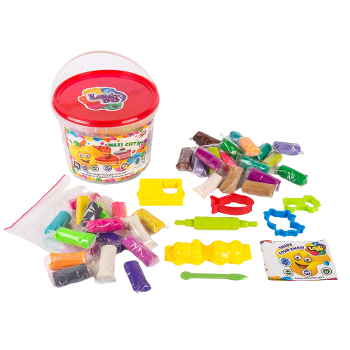 Set plastilina 100% eco si forme de modelaj 35 culori, Okto