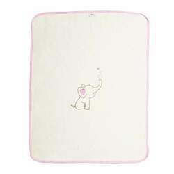 Paturica Sweet Dreams, 70x90 cm, Alb-Roz, Elefant, Tuxi Brands