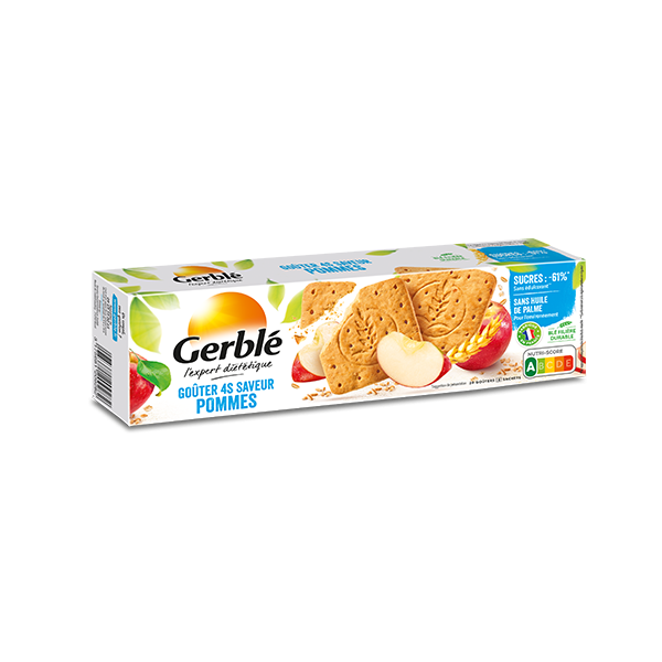 Biscuiti cu mere si continut redus de zahar, 360 g, Gerble Expert Dietetic