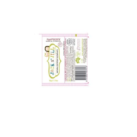 Pasta de dinti naturala pentru copii cu aroma de Zmeura, +6 luni, 50g, Jack N Jill 766777