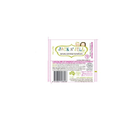 Pasta de dinti naturala pentru copii cu aroma de Fructe de Padure si Frisca, +6 luni, 50 g, Jack N Jill 766719