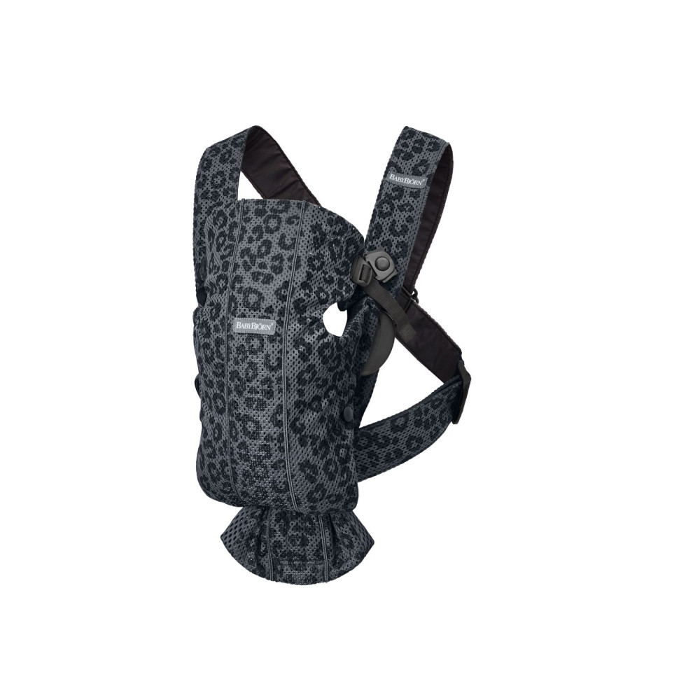 Marsupiu anatomic Mini, 0-2 ani, Anthracite-Leopard, BabyBjorn