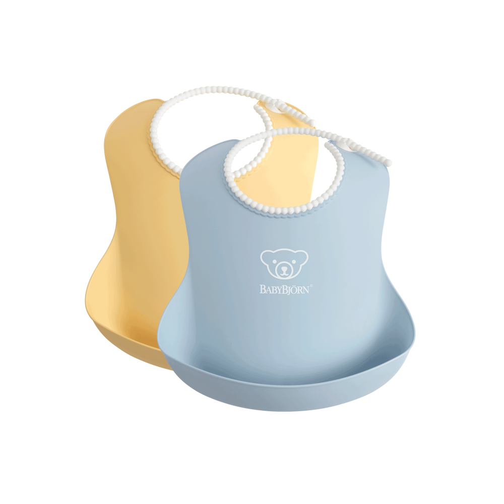 Set 2 bavete Yellow/ Blue, BabyBjorn