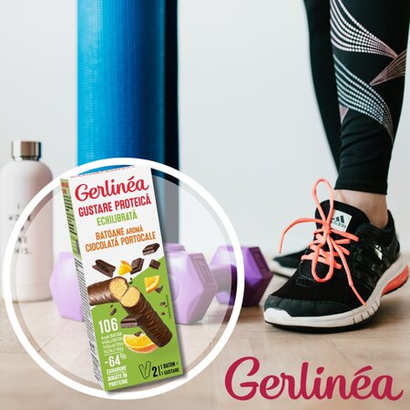 Batoane cu ciocolata si portocala, 62 g, Gerlinea 660265