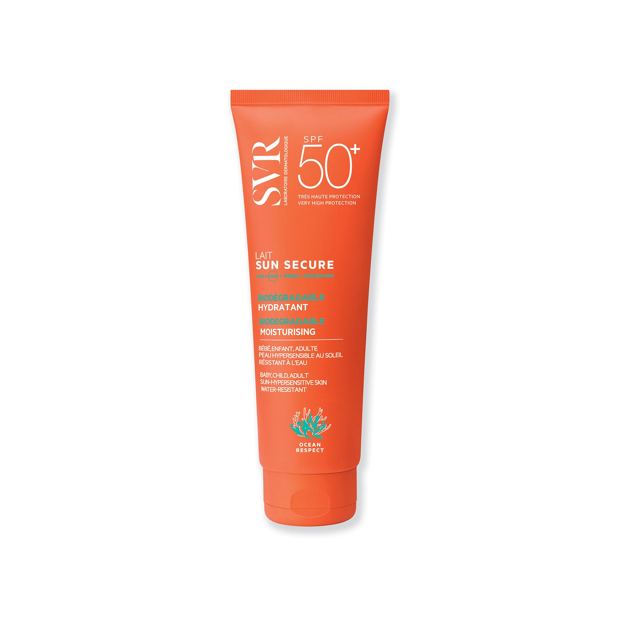 Lapte hidratant SPF 50+ Sun Secure, 250 ml, SVR