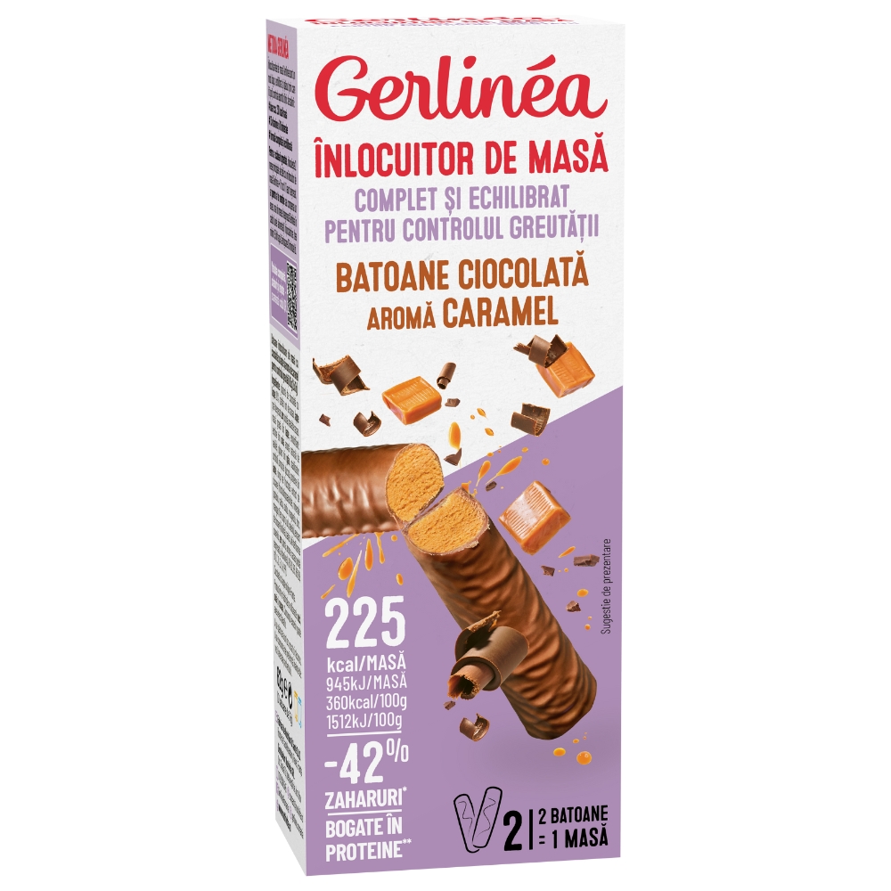 Batoane cu caramel, 62 gr, Gerlinea