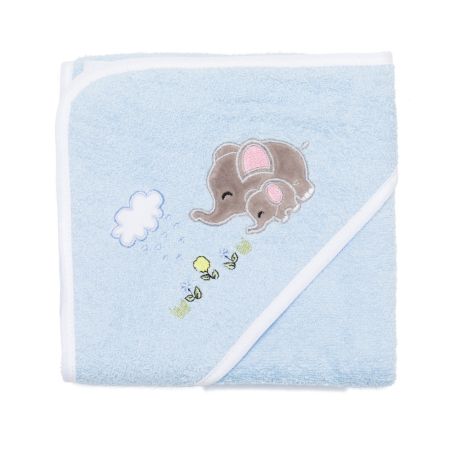 Prosop cu capison Elephant Family Blue, 75x75 cm, Fillikid 489579