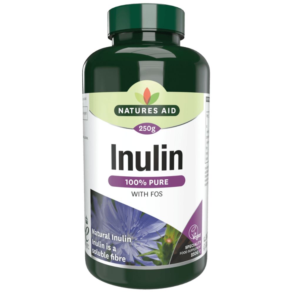 Pudra naturala de inulina de cicoare, 250 g, Natures Aid