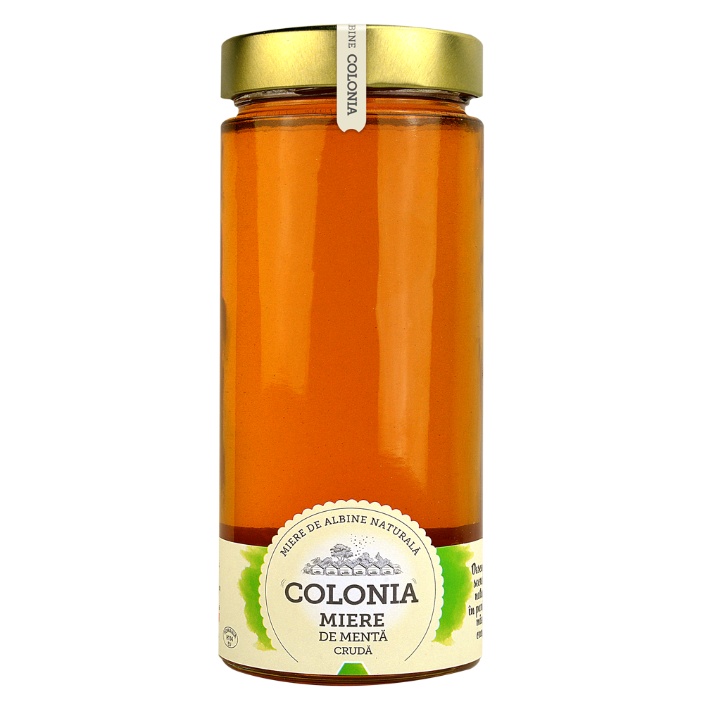 Miere de menta cruda, 800 g, Colonia