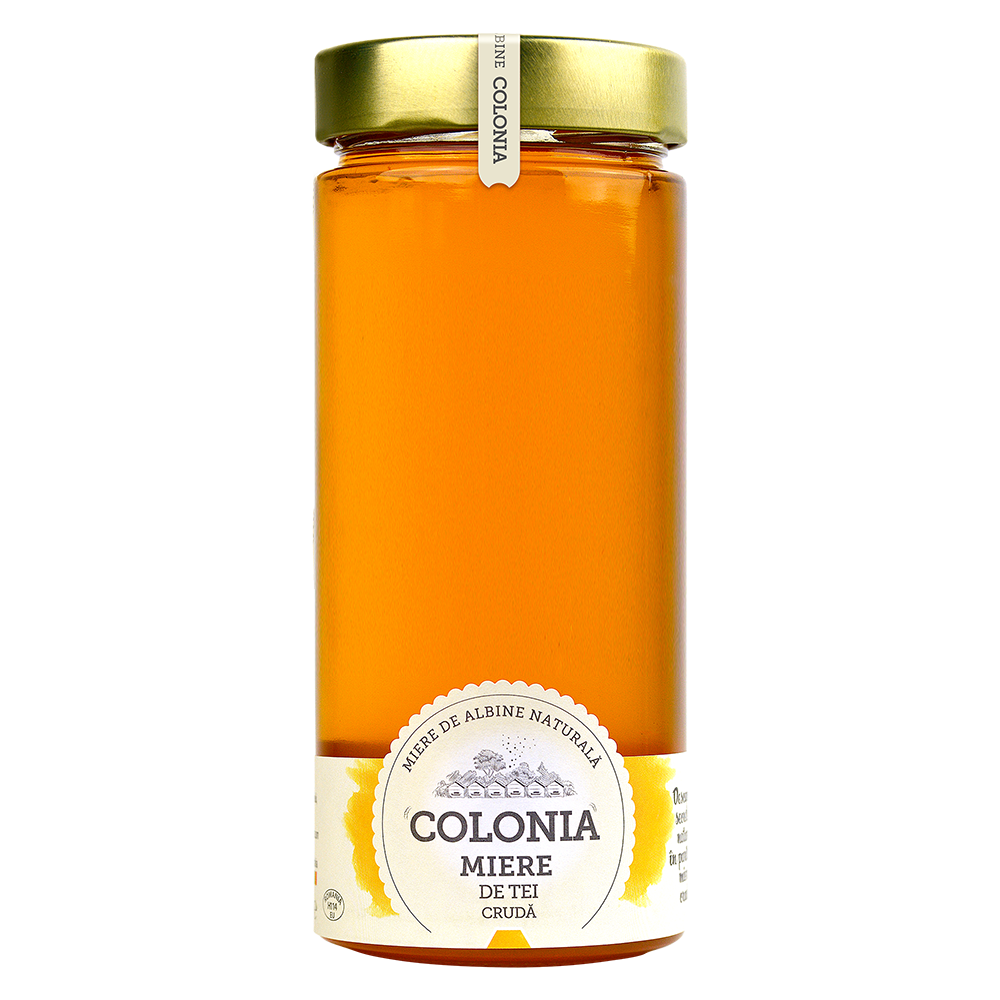 Miere de tei cruda, 800 g, Colonia