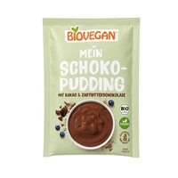 Budinca bio de ciocolata fara gluten, 55 g, Biovegan