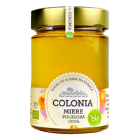 Miere poliflora bio cruda, 420 g, Colonia