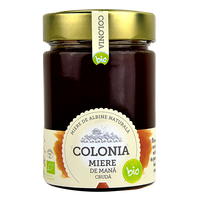 Miere de mana bio cruda, 420 g, Colonia