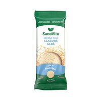 Rondele din orez expandat cu glazura alba, 66 gr, Sanovita