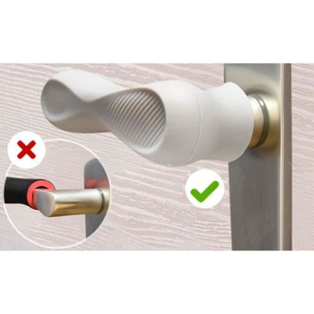 Set protectii din silicon pentru clanta usii, 2 bucati, Reer 489891