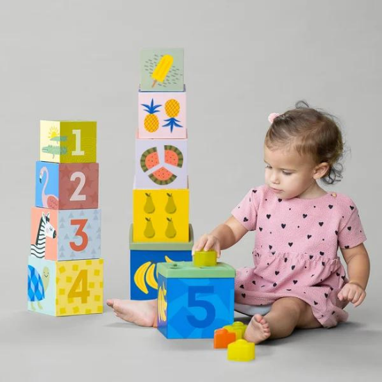 Joc de stivuire si sortare Savannah, +12 luni, Taf Toys    489951