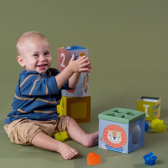 Joc de stivuire si sortare Savannah, +12 luni, Taf Toys    489947