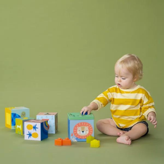Joc de stivuire si sortare Savannah, +12 luni, Taf Toys    489949