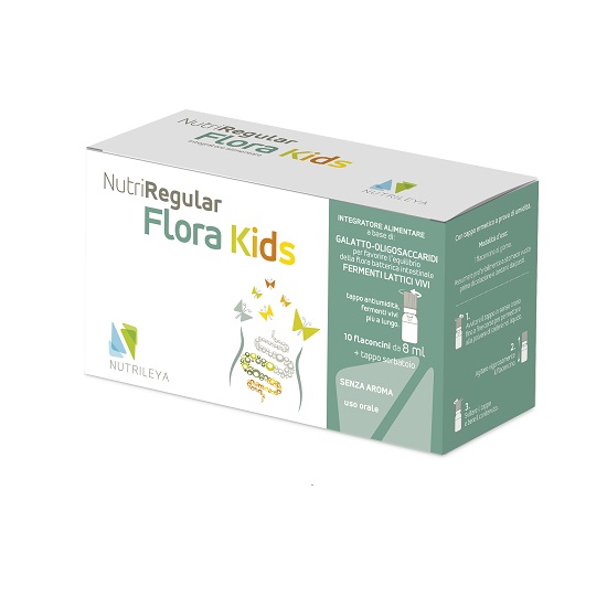 NutriRegular Flora Kids, 10 flacoane x 8 ml, Nutrileya