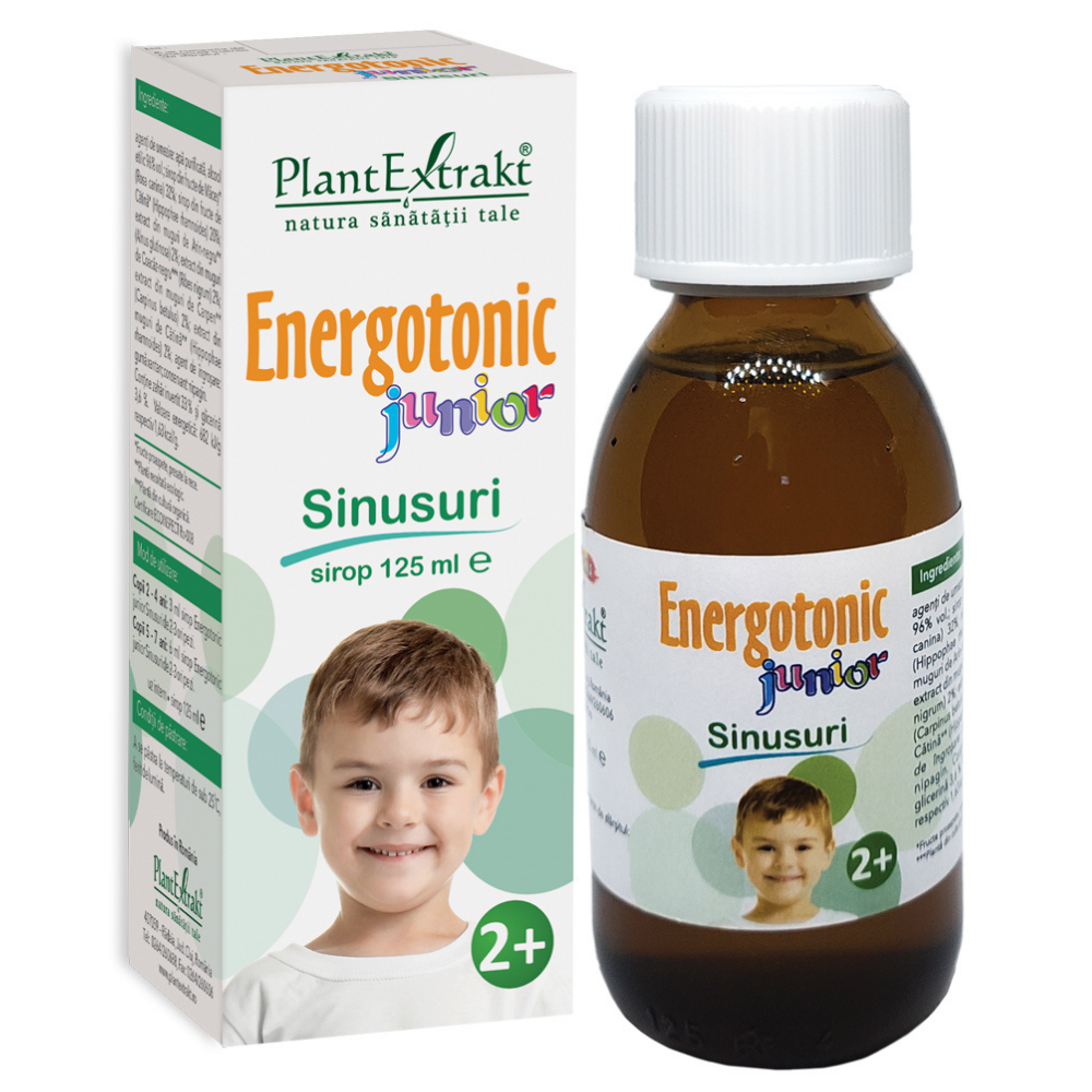 Energotonic Junior Sinusuri, +2 ani, 125 ml, Plant Extrakt