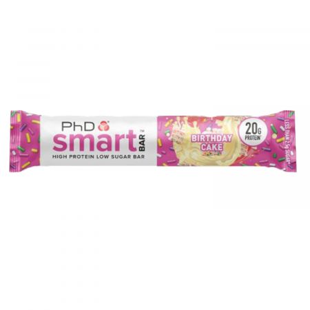 Baton proteic Phd Smart Birthday Cake, 64 g, PhD Nutrition