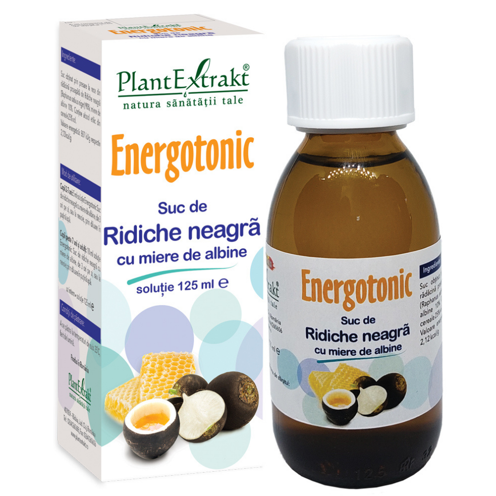 Energotonic Suc de ridiche neagra, 125 ml, Plant Extrakt