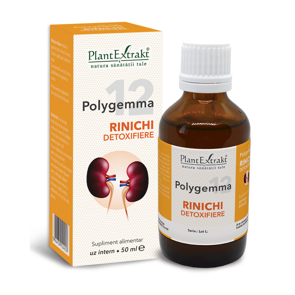 Polygemma 12 Rinichi detoxifiere, 50 ml, PlantExtrakt