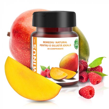Capsule pentru controlul greutatii si stoparea apetitului Minus, 30 comprimate, Herbal New Life 693242