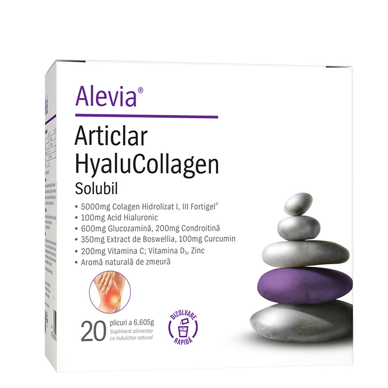 Articlar HyaluCollagen Solubil, 20 plicuri, Alevia