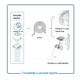 Set cupe hands free, 24 mm, Spectra 622690