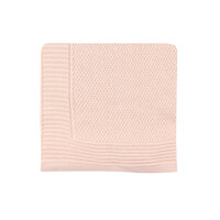 Paturica tricotata din bumbac Rosa Claro, 95 x 95 cm, Pirulos