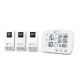 Set Termometru si higrometru digital cu 3 transmitatoare wireless externe Trio, Airbi 490587