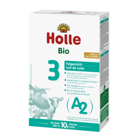 Formula de lapte praf Bio A2, Formula 3, de la 10 luni, 400 gr, Holle