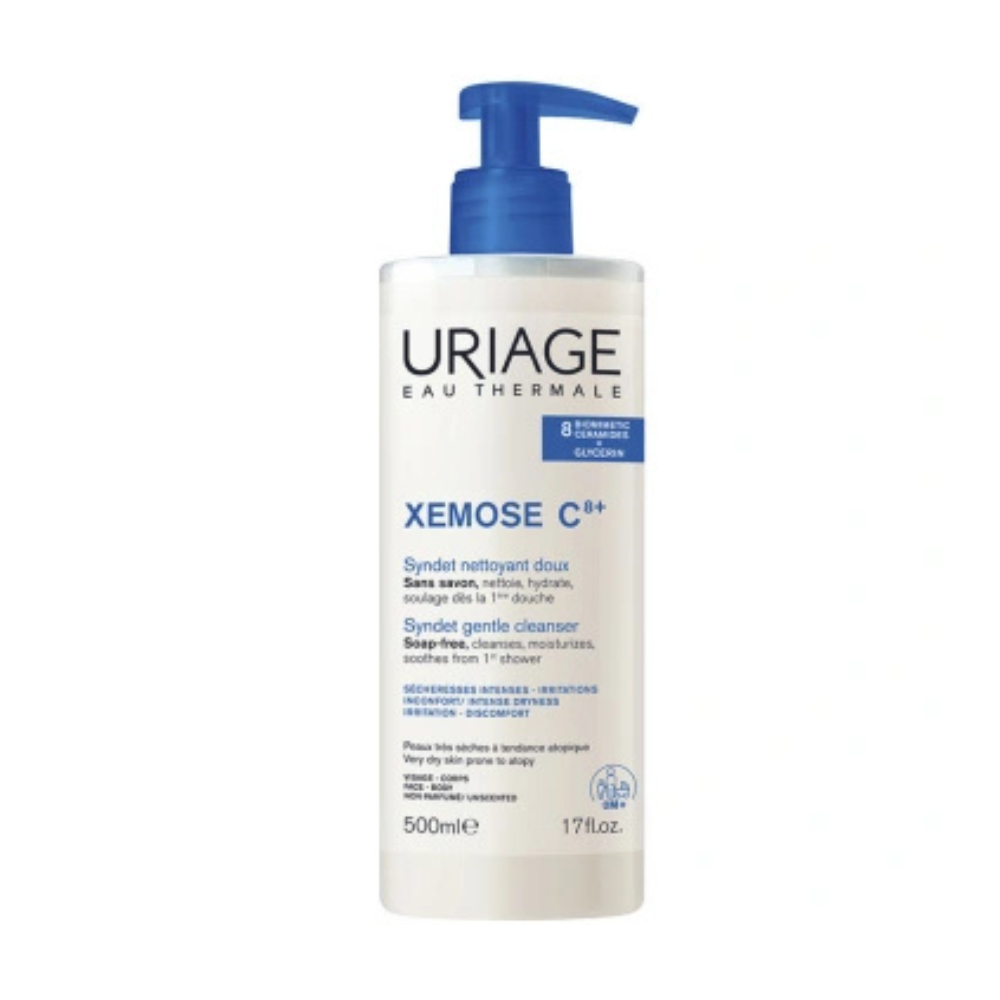 Gel crema pentru curatare delicata Xémose C8 Syndet, 500 ml, Uriage
